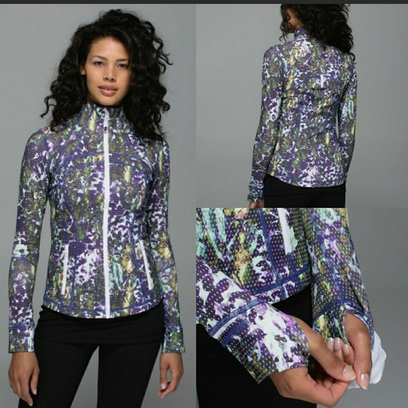 💜Lululemon Define Jacket-Floral Sport White Multi-8/10💜 - Picture 1 of 16